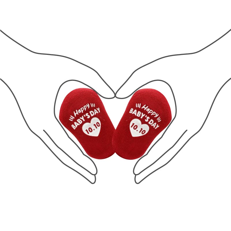 赤いくつ下とイラスト