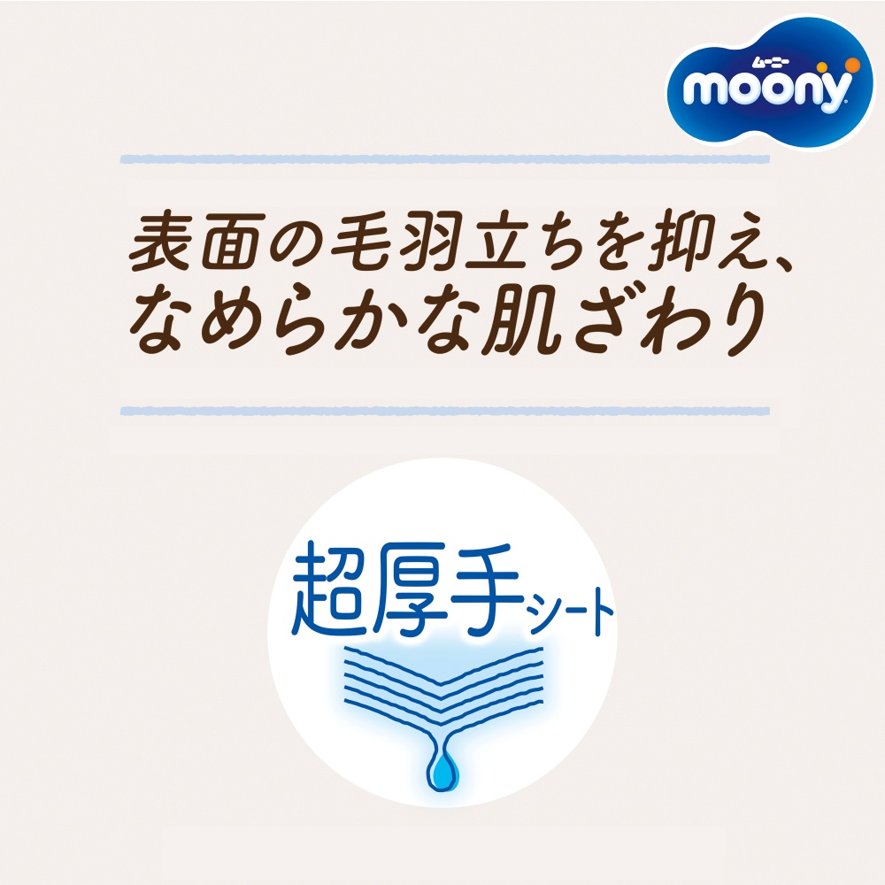 特徴3 最も厚手な新構造！表面の羽毛立ちを抑え、なめらかな肌ざわり