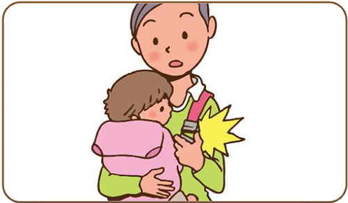 誤使用でだっこ紐のバックル部分がとれかけた！