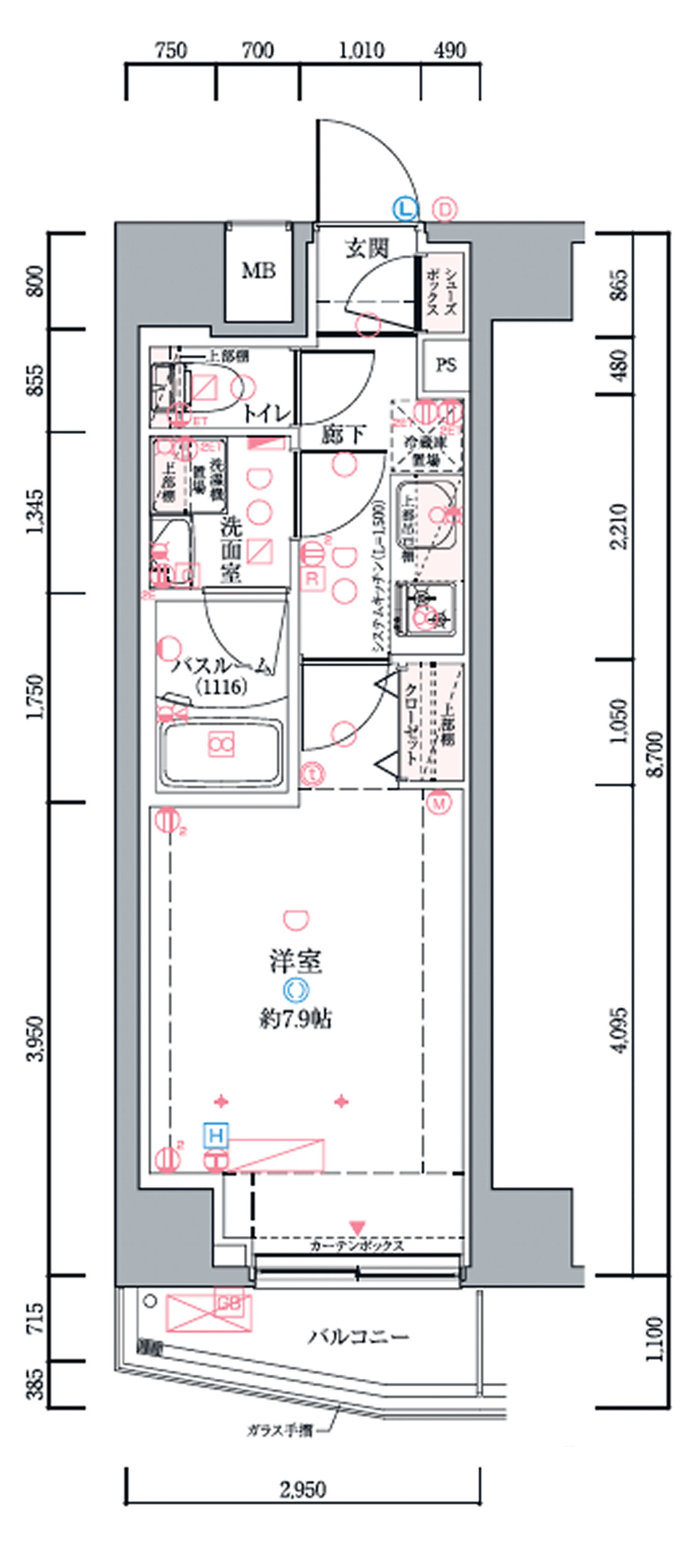 DELUXE C 間取り図