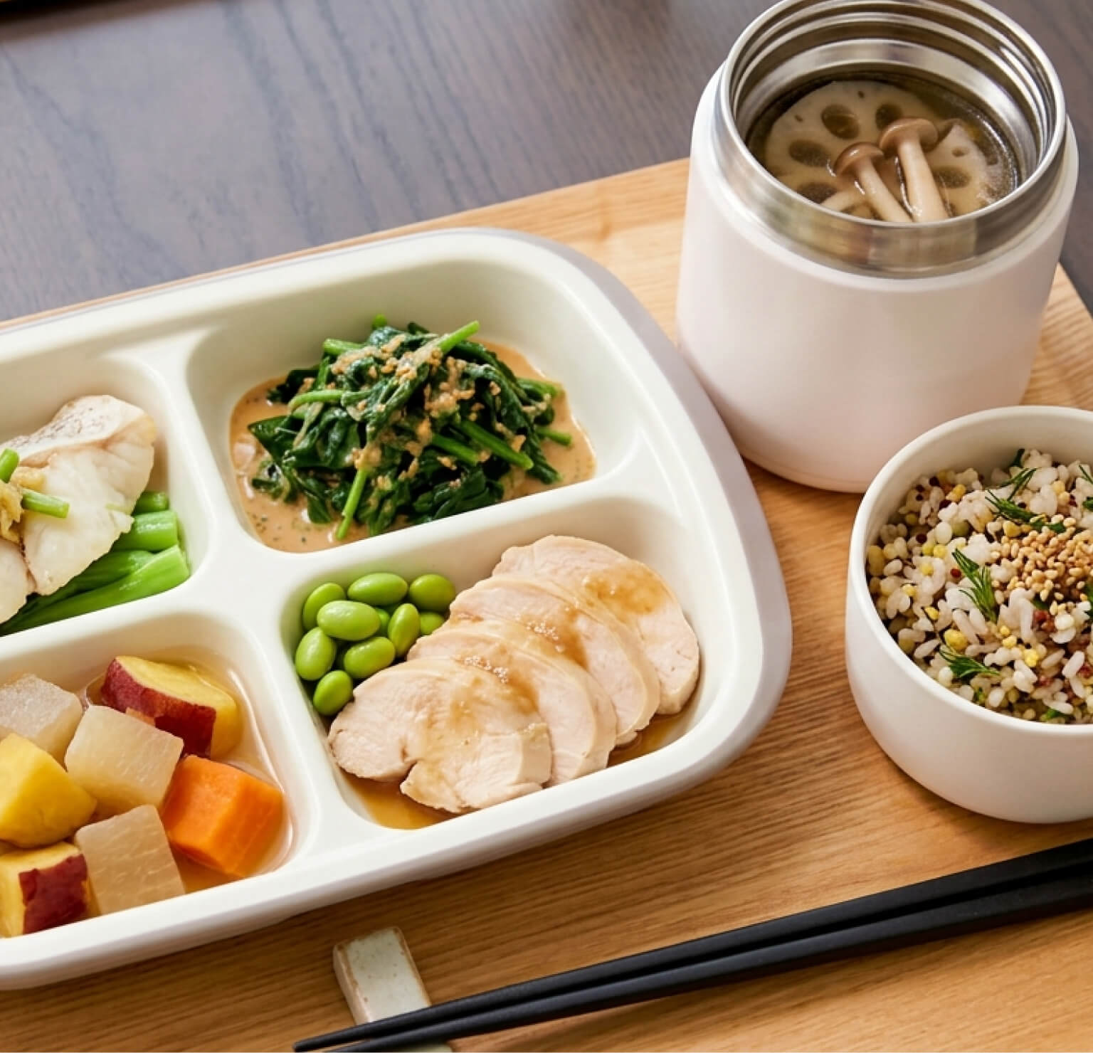 食事や生活サポートの様子