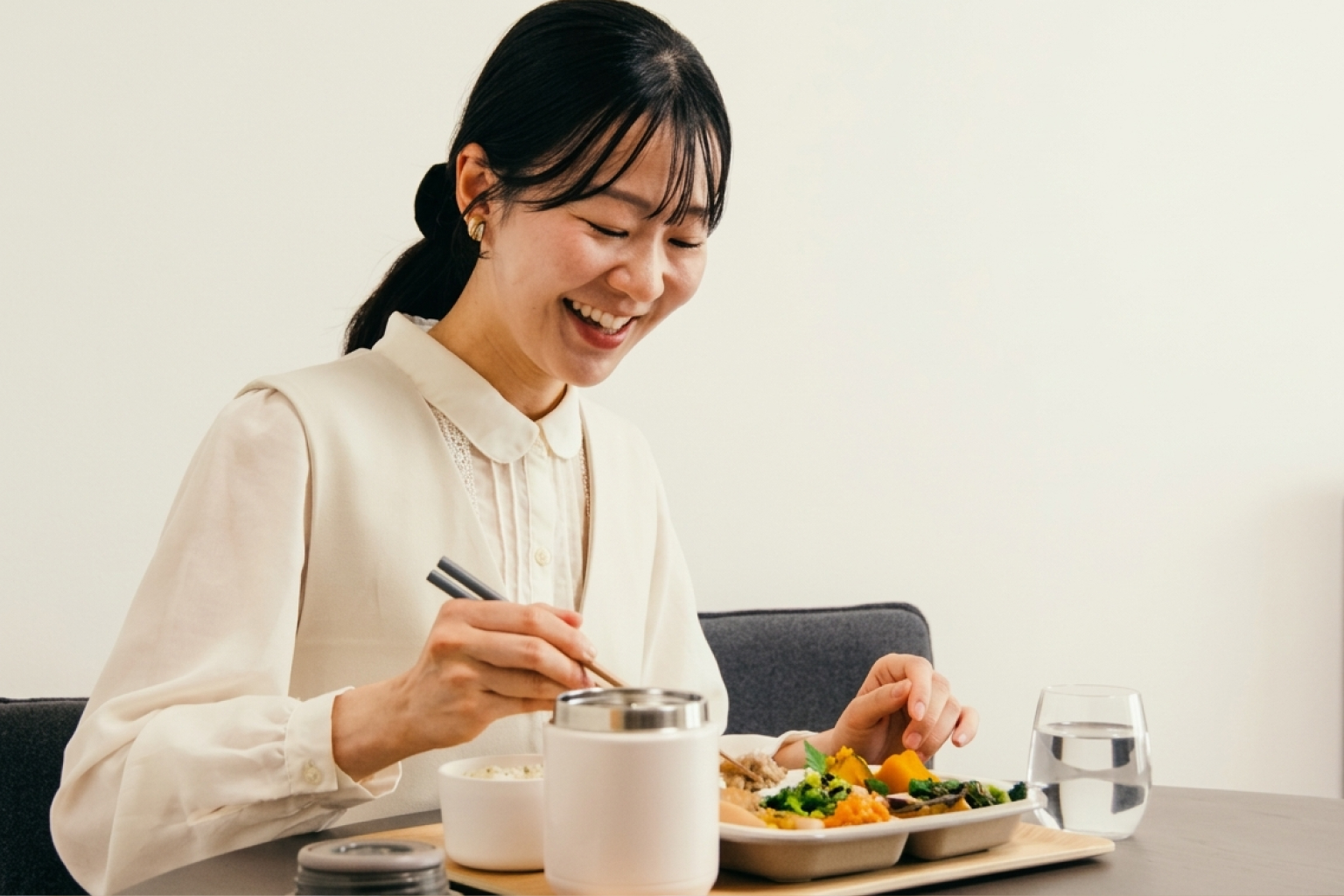 Jiccaでのお食事の様子