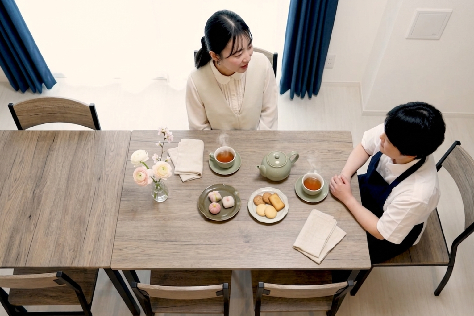 カウンセリングルームでの沐浴レクチャー
