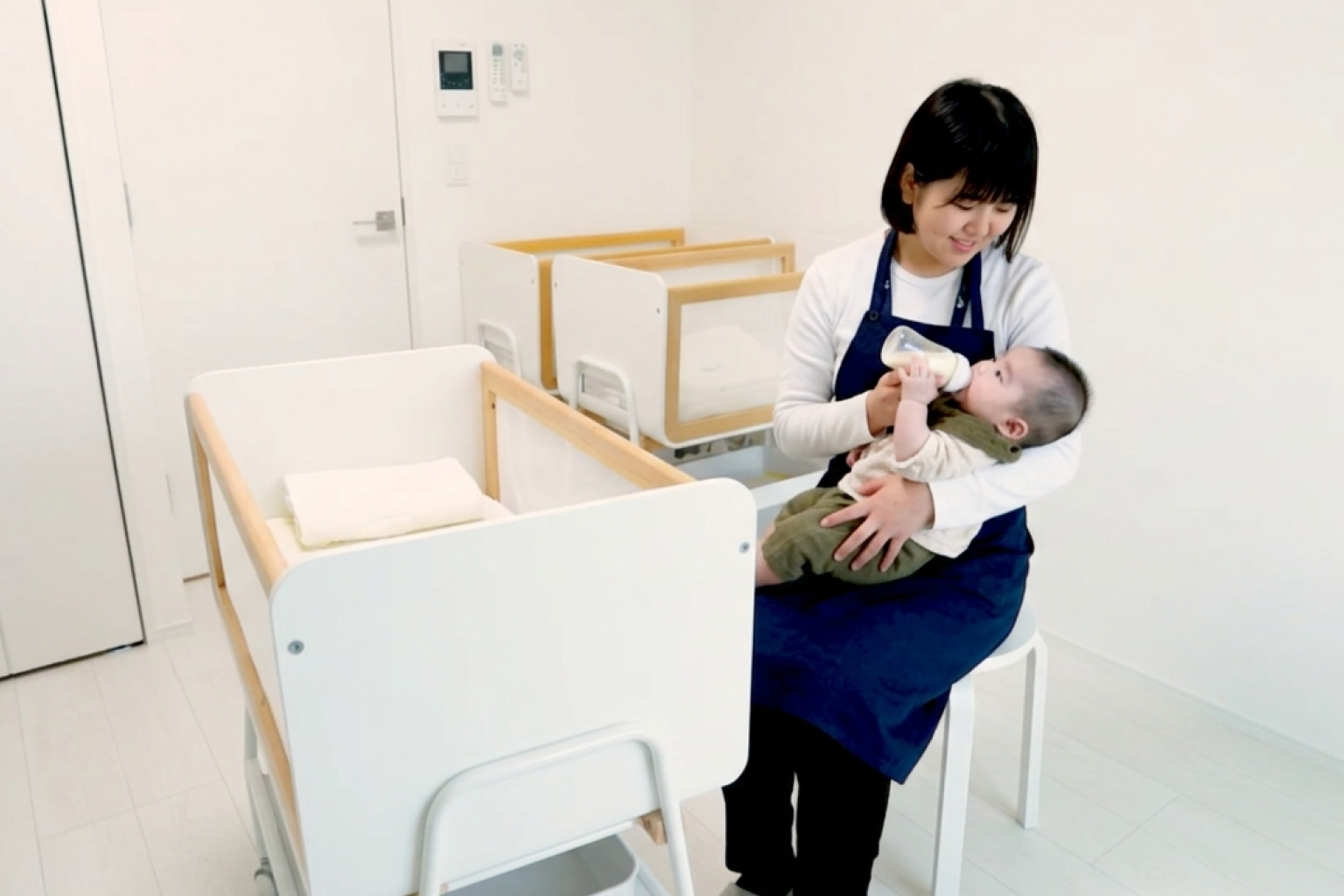 ベビールームで助産師に相談