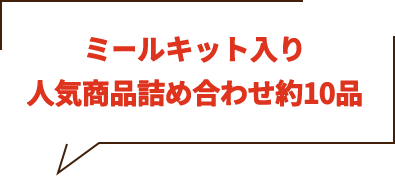 ミールキット入り人気商品詰め合わせ約10品